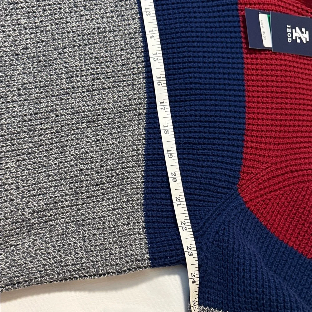 IZOD Men’s Colorblock Henley Sweater NWT Size Large